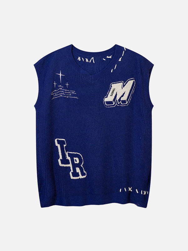 Levefly - 3D Letters Sweater Vest - Streetwear Fashion - levefly.com