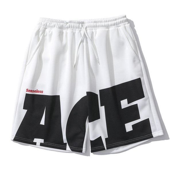 Levefly - "ACE" Letter Shorts - Streetwear Fashion - levefly.com