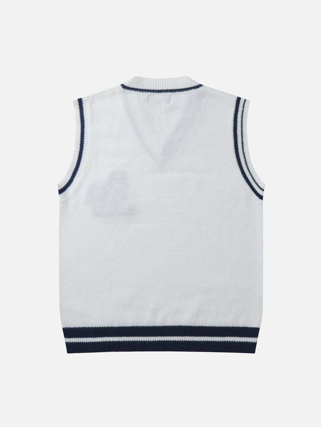 Levefly - "AS" Jacquard Sweater Vest - Streetwear Fashion - levefly.com