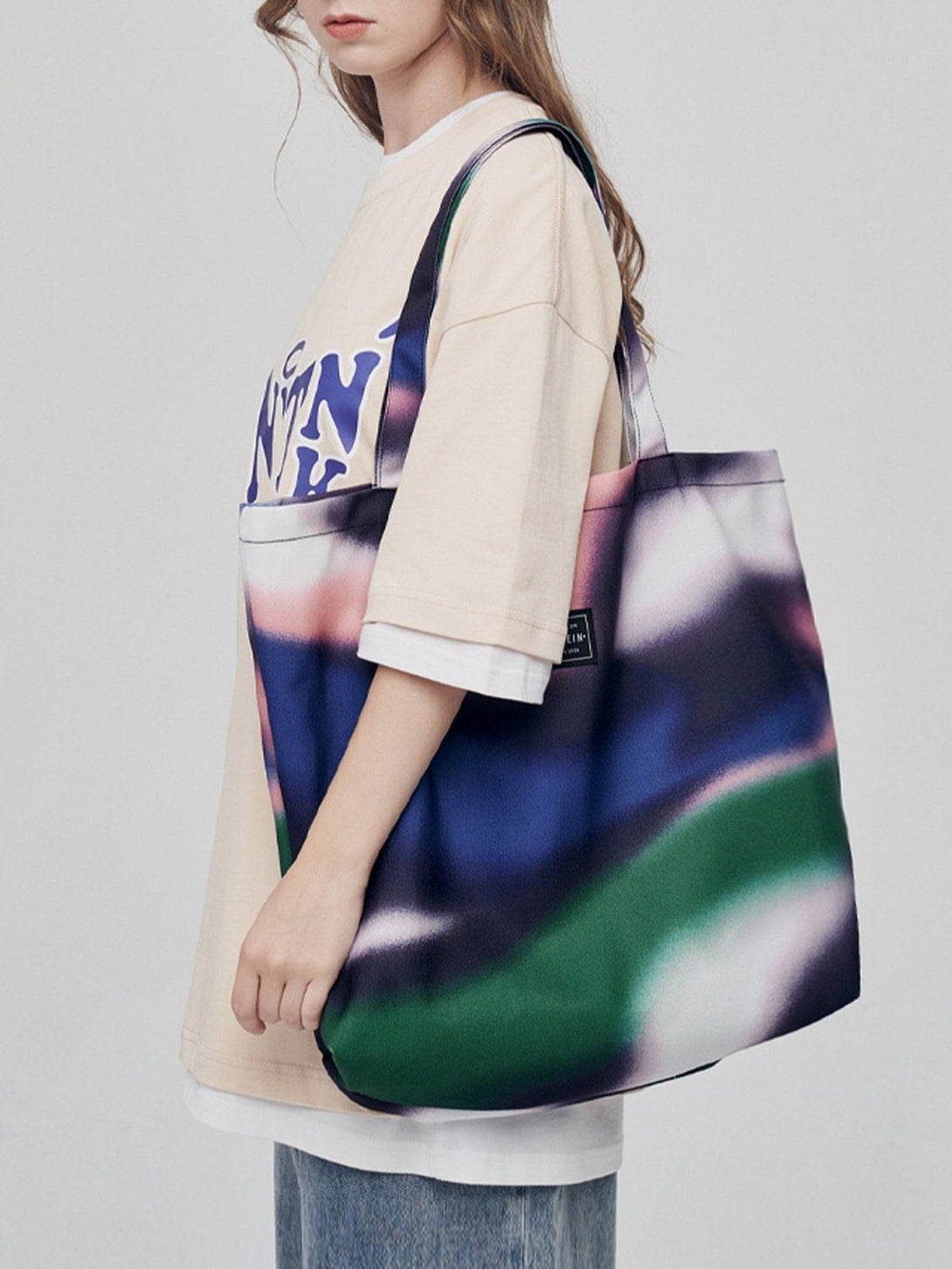 Levefly - Abstraction Contrast Canvas Shoulder Bag Bag - Streetwear Fashion - levefly.com