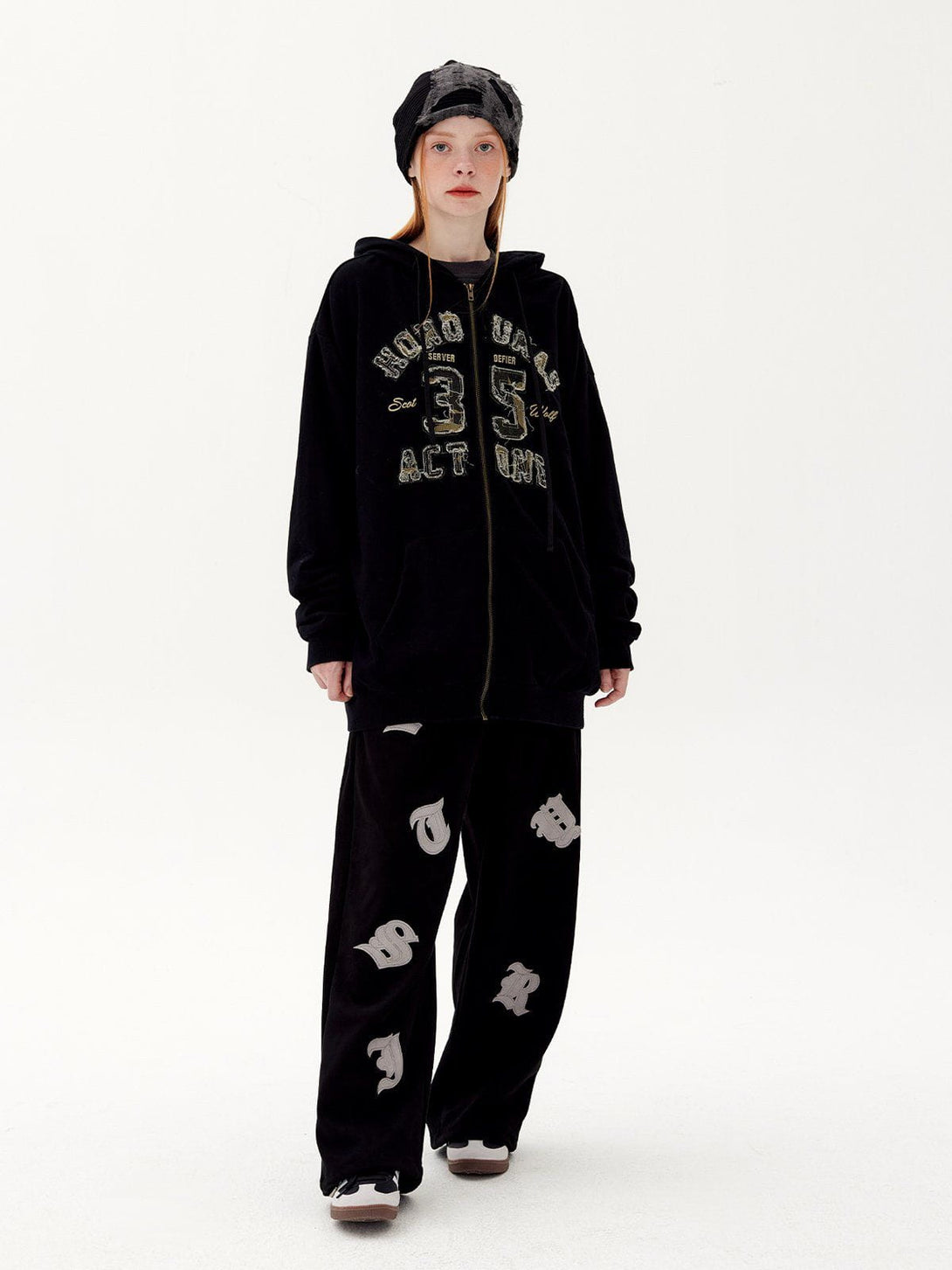 Levefly - Alphabet Patch Sweatpants - Streetwear Fashion - levefly.com