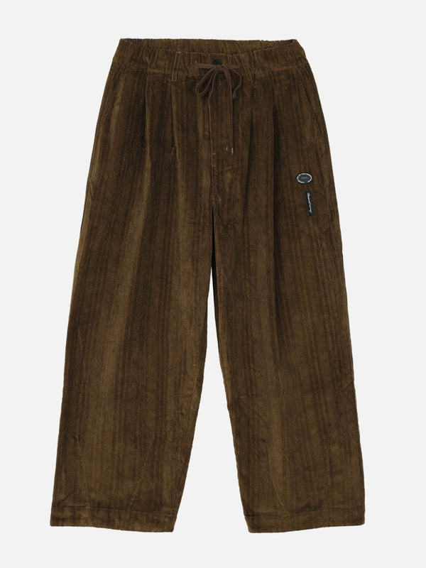 Levefly - Badge Corduroy Sweatpants - Streetwear Fashion - levefly.com