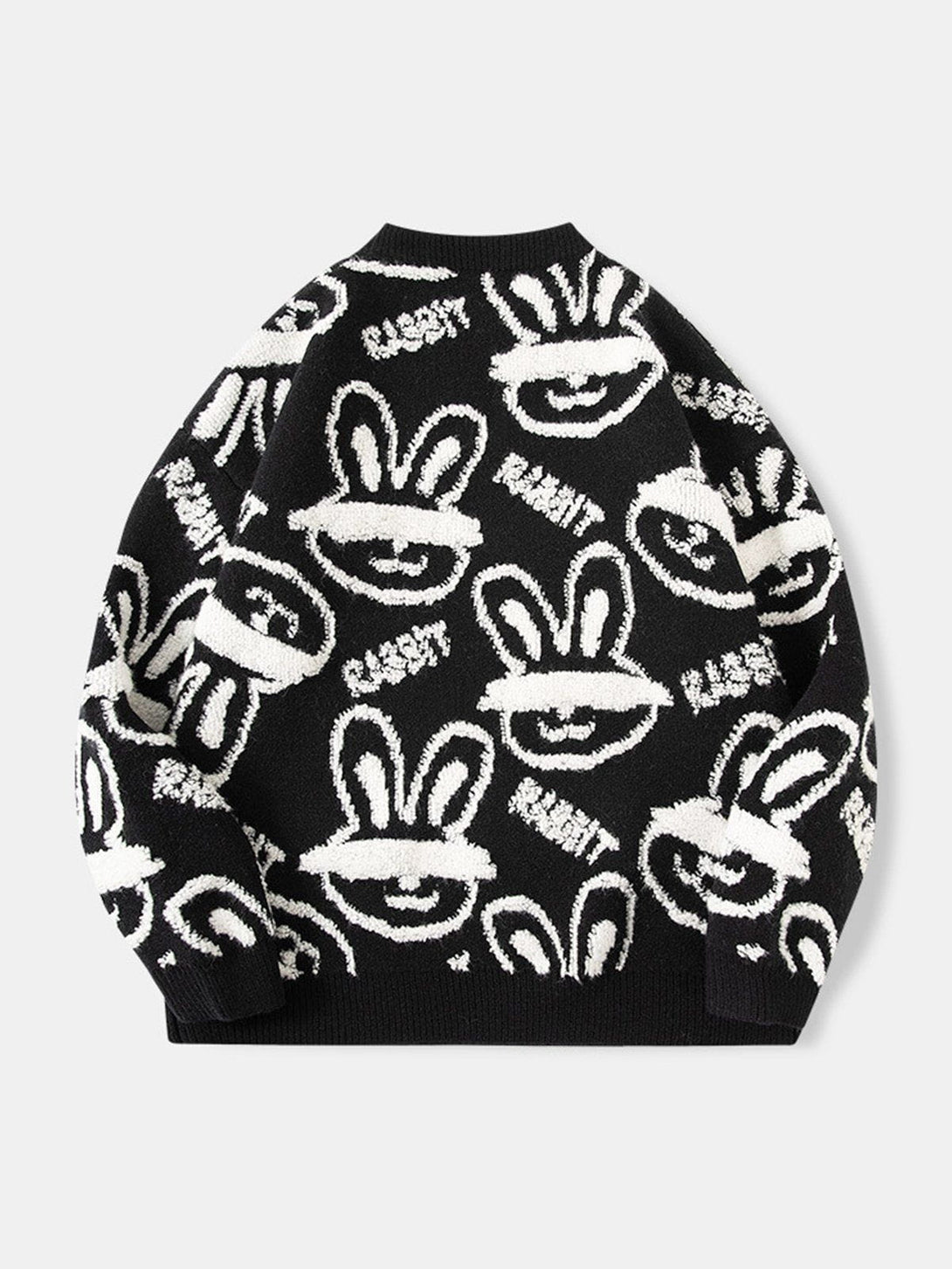 Levefly - Blindfolded Rabbit Knit Sweater - Streetwear Fashion - levefly.com