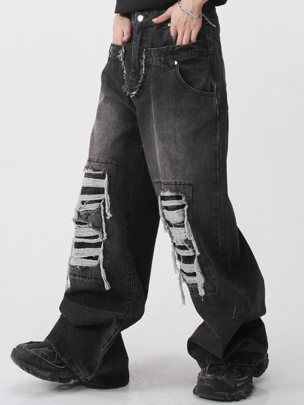Levefly - Broken Holes Jeans - Streetwear Fashion - levefly.com