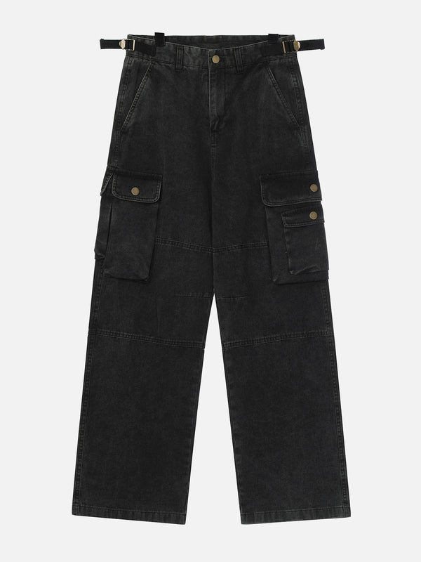 Levefly - Cargo Multi-Pocket Jeans - Streetwear Fashion - levefly.com