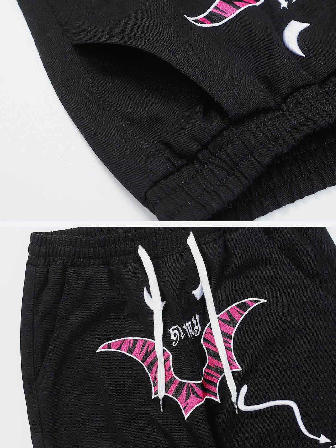 Levefly - Cartoon Bat Elastic Pants - Streetwear Fashion - levefly.com
