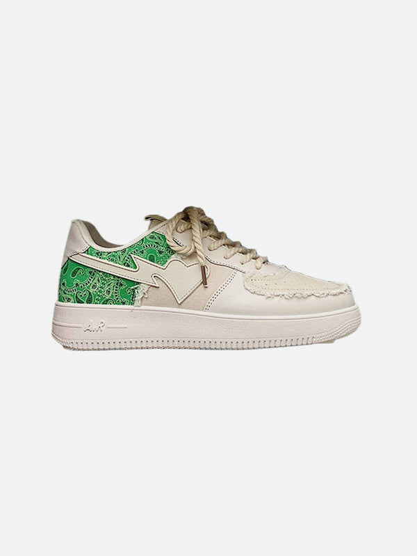 Levefly - Cashew Flower Patchwork Canvas Shoes - Streetwear Fashion - levefly.com