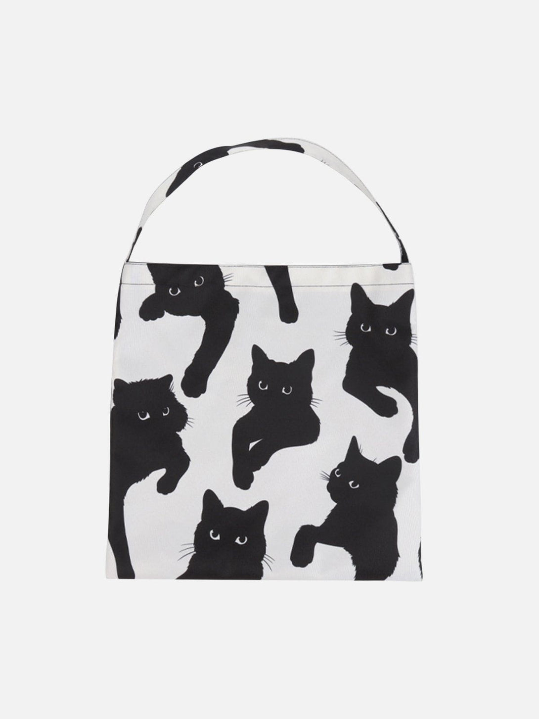 Levefly - Cat Print Canvas Shoulder Bag - Streetwear Fashion - levefly.com