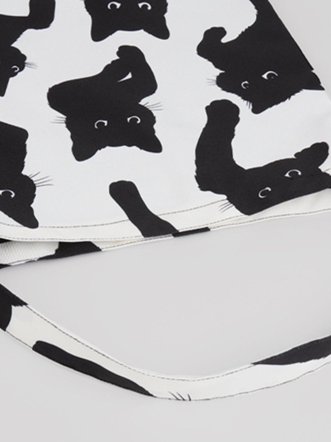 Levefly - Cat Print Canvas Shoulder Bag - Streetwear Fashion - levefly.com