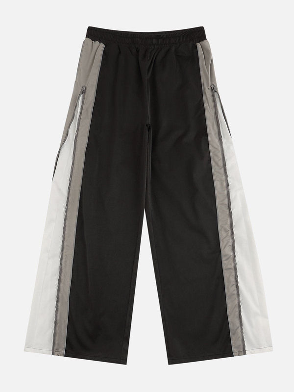 Levefly - Color Panel Zip UP Pants - Streetwear Fashion - levefly.com
