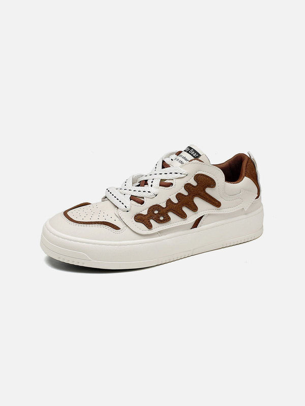 Levefly - Colorblock Abstract Fishbone Graphic Casual Shoes - Streetwear Fashion - levefly.com