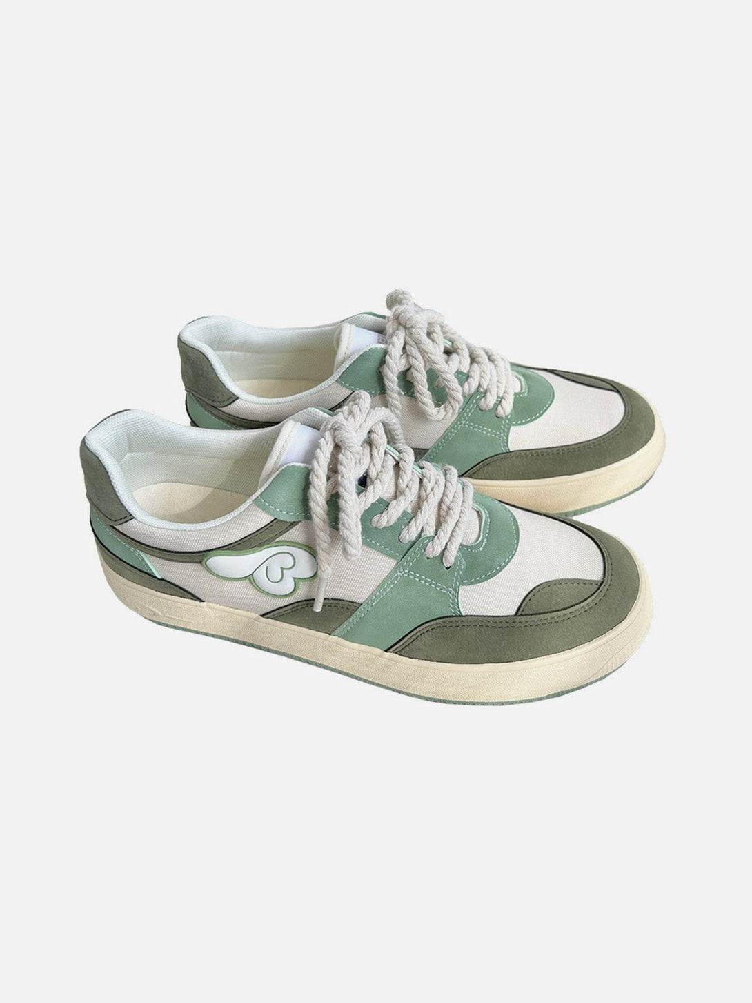 Levefly - Colorblock Canvas Wings Graphic Casual Shoes - Streetwear Fashion - levefly.com