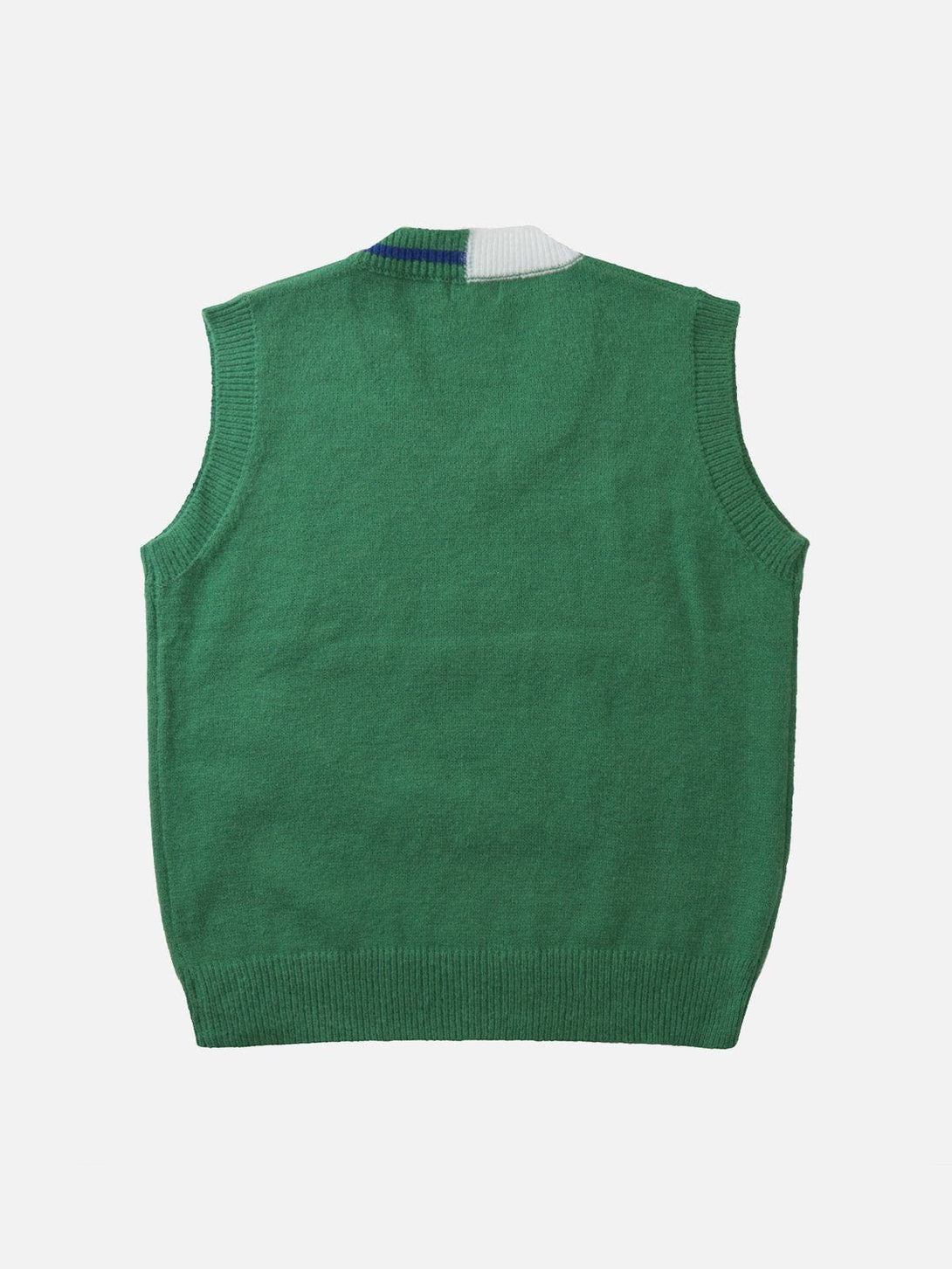 Levefly - Colorblock Line Letter Sweater Vest - Streetwear Fashion - levefly.com