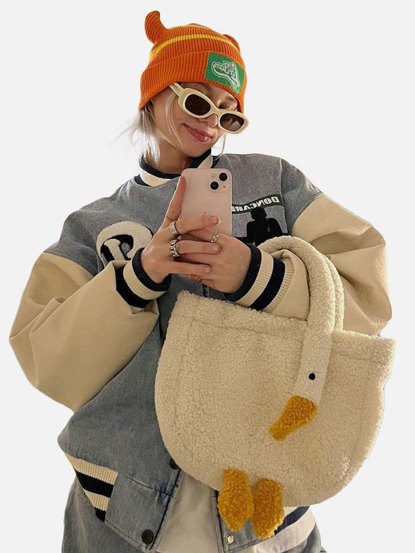 Levefly - Cute Goose Sherpa Bag - Streetwear Fashion - levefly.com
