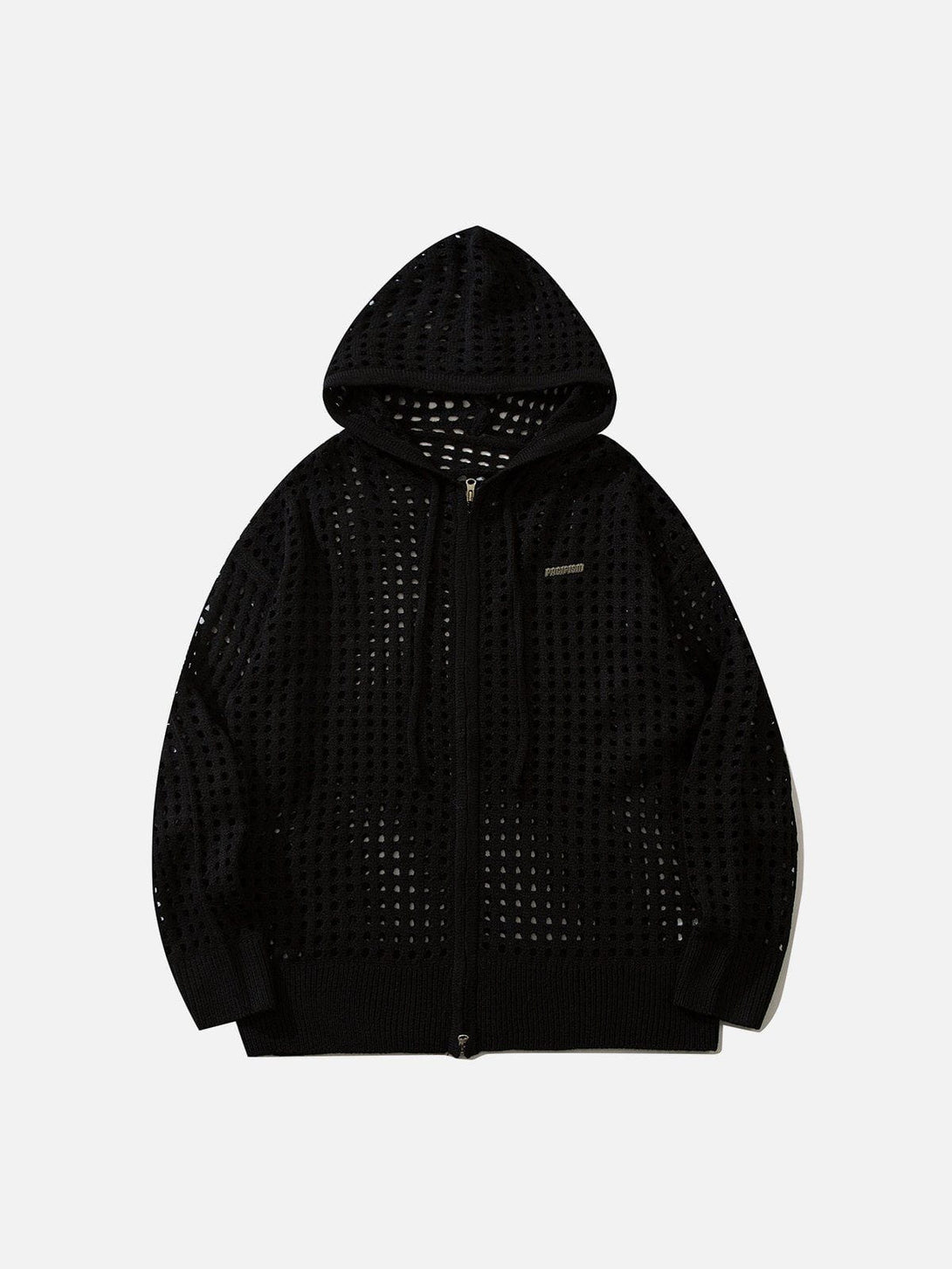 Levefly - Cutout Double Zip-up Pulls Hoodie - Streetwear Fashion - levefly.com