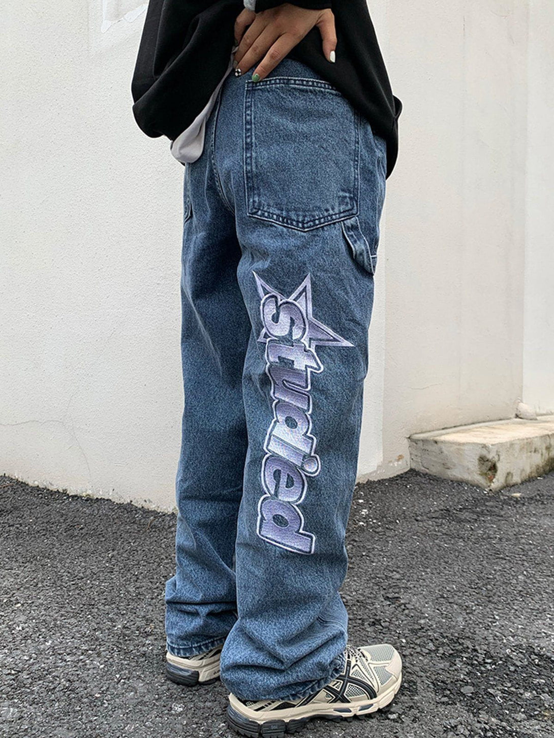 Levefly - Digital Star Print Jeans - Streetwear Fashion - levefly.com