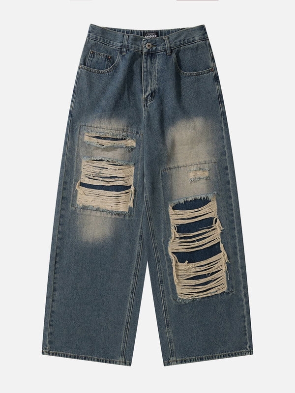 Levefly - Distressed Design Jeans - Streetwear Fashion - levefly.com