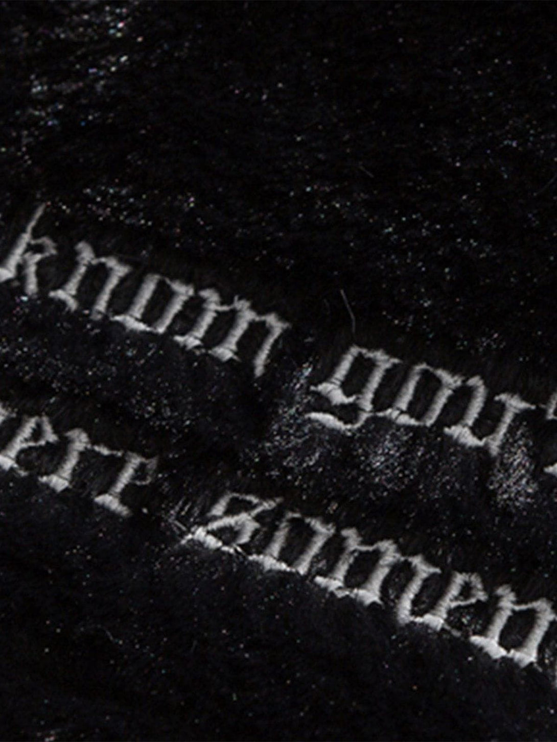 Levefly - Embroidered Letters Winter Coat - Streetwear Fashion - levefly.com