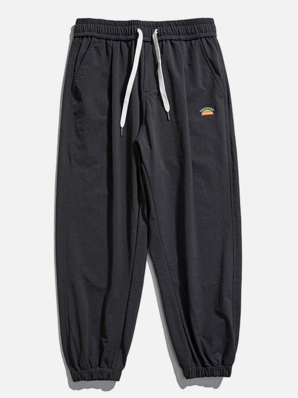 Levefly - Embroidered Logo Sweatpants - Streetwear Fashion - levefly.com