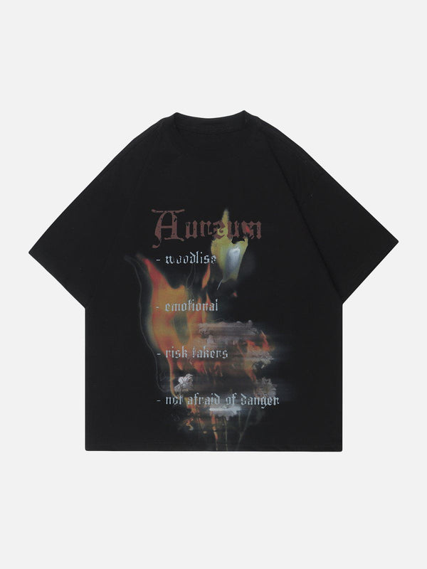 Levefly - Fire Graphic Tee - Streetwear Fashion - levefly.com