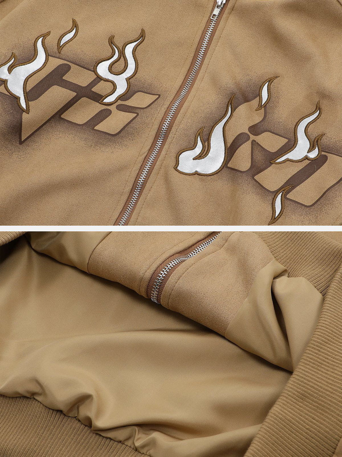 Levefly - Flame Zipper Design Hoodie - Streetwear Fashion - levefly.com