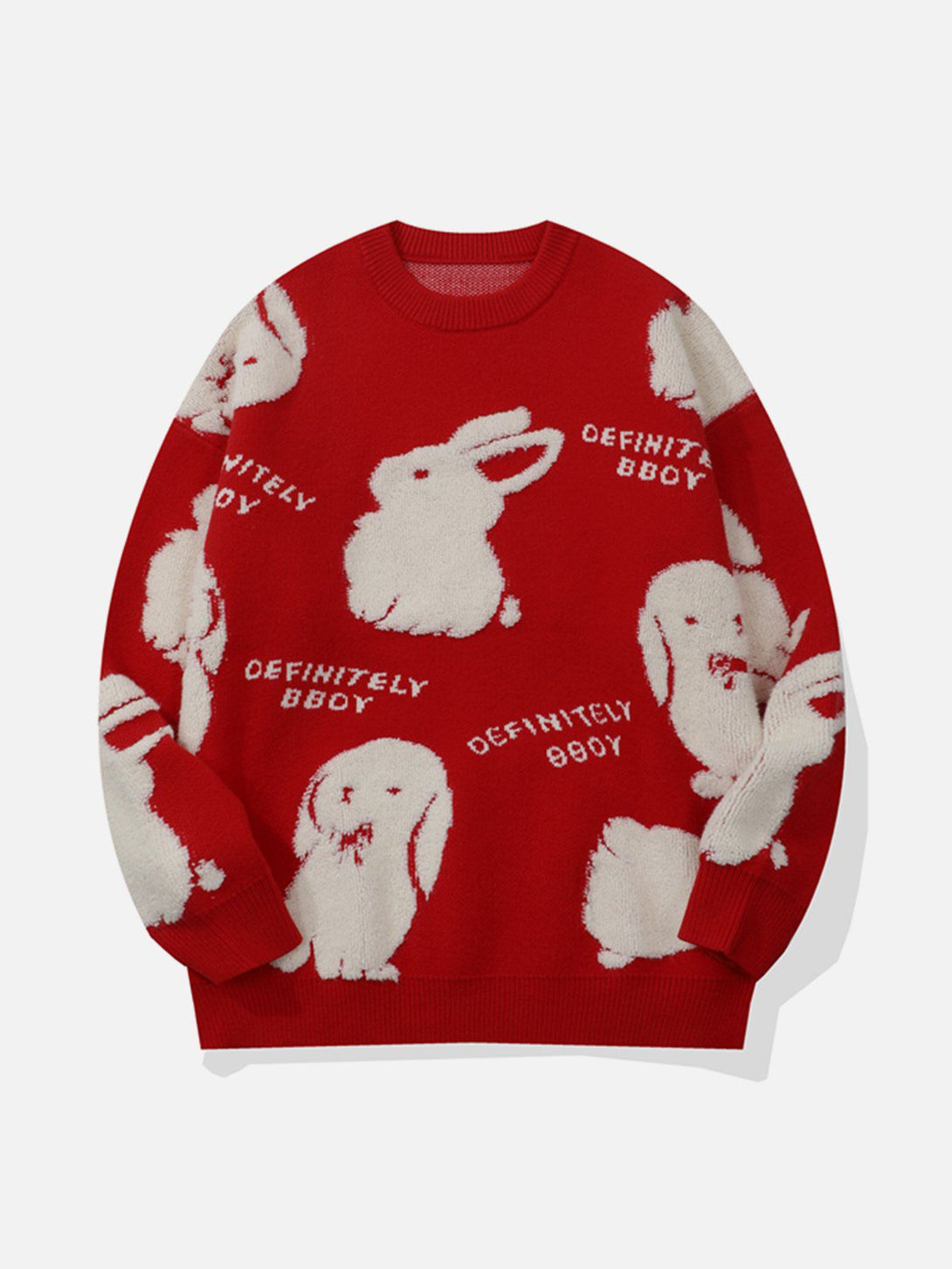 Levefly - Flocked Rabbit Sweater - Streetwear Fashion - levefly.com