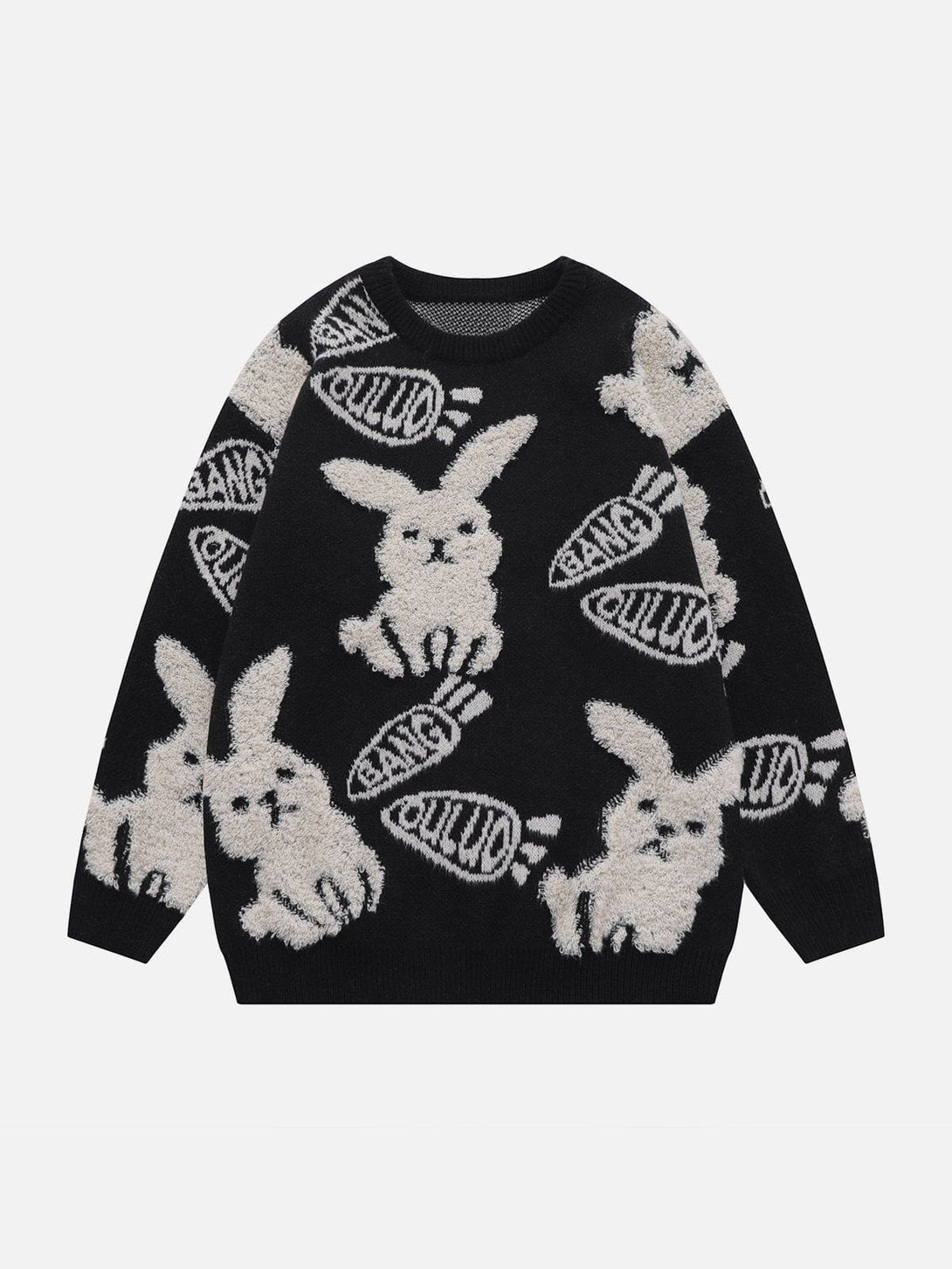Levefly - Flocking Rabbit Knit Sweater - Streetwear Fashion - levefly.com