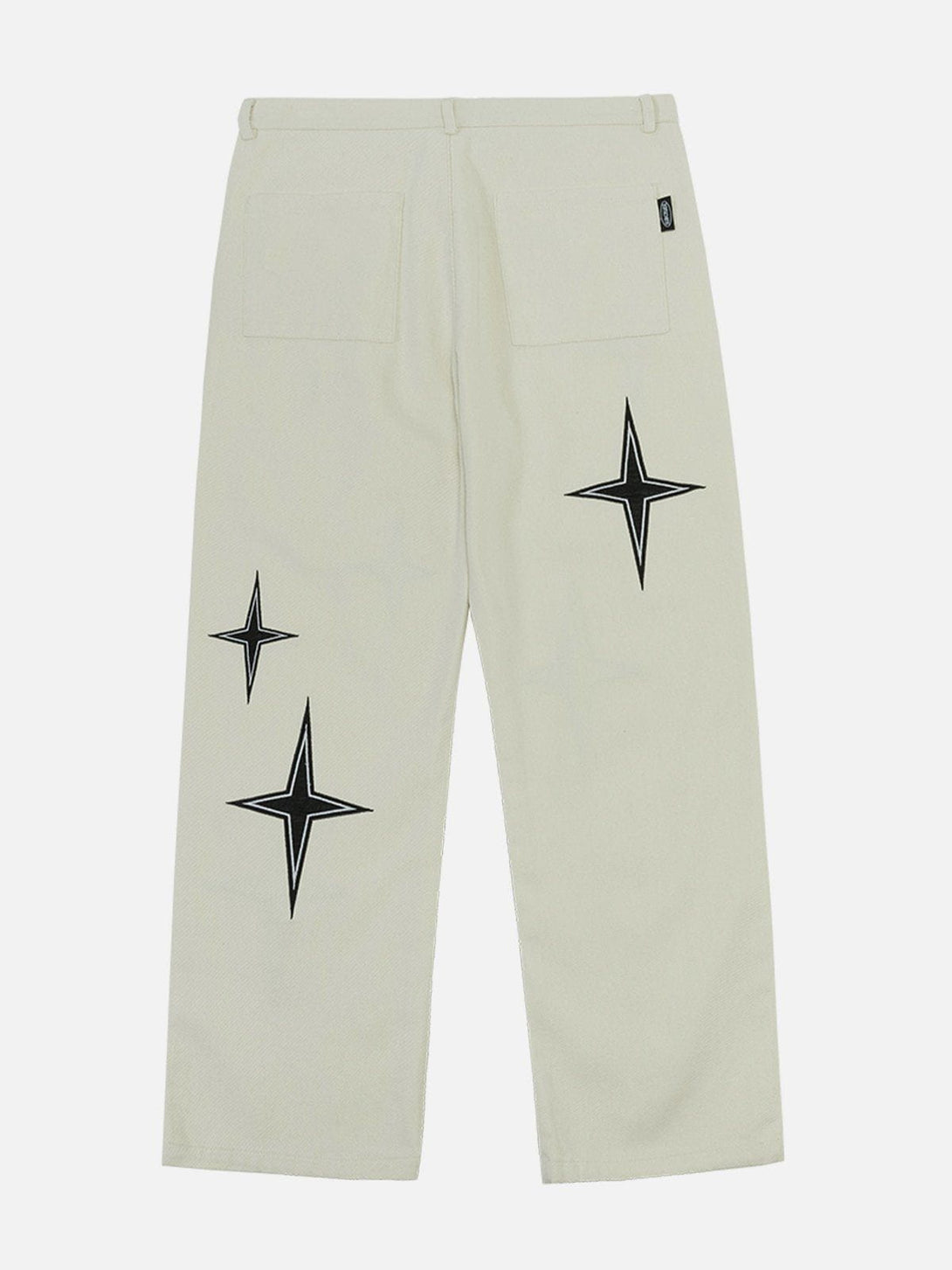 Levefly - Four-pointed Star Print Pants - Streetwear Fashion - levefly.com