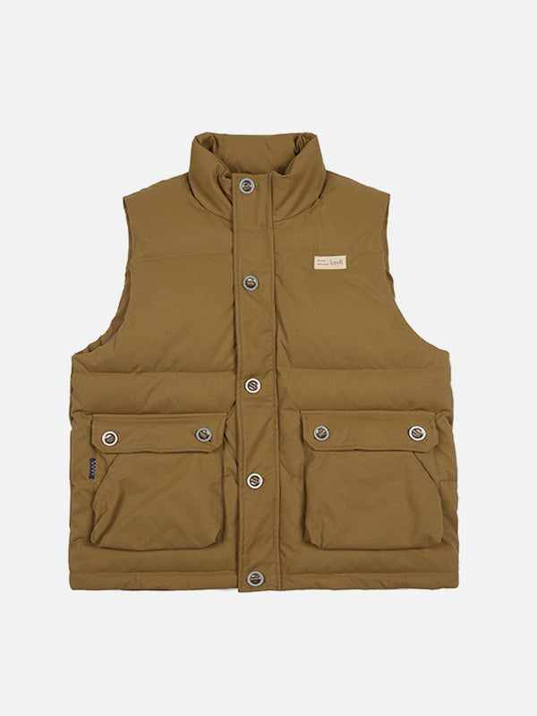 Levefly - Function Button Gilet - Streetwear Fashion - levefly.com