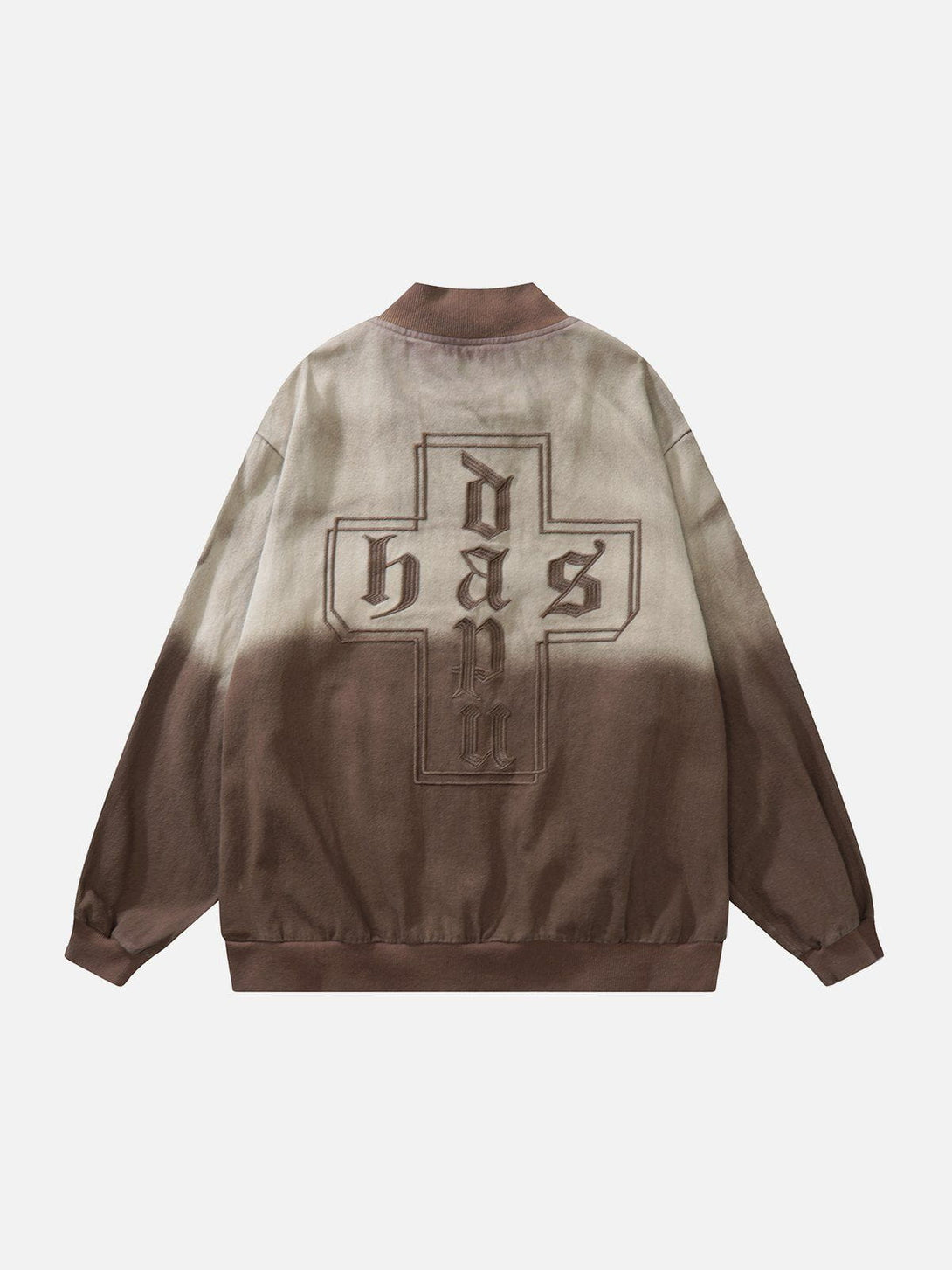 Levefly - Gradient Contrast Embroidered Jacket - Streetwear Fashion - levefly.com