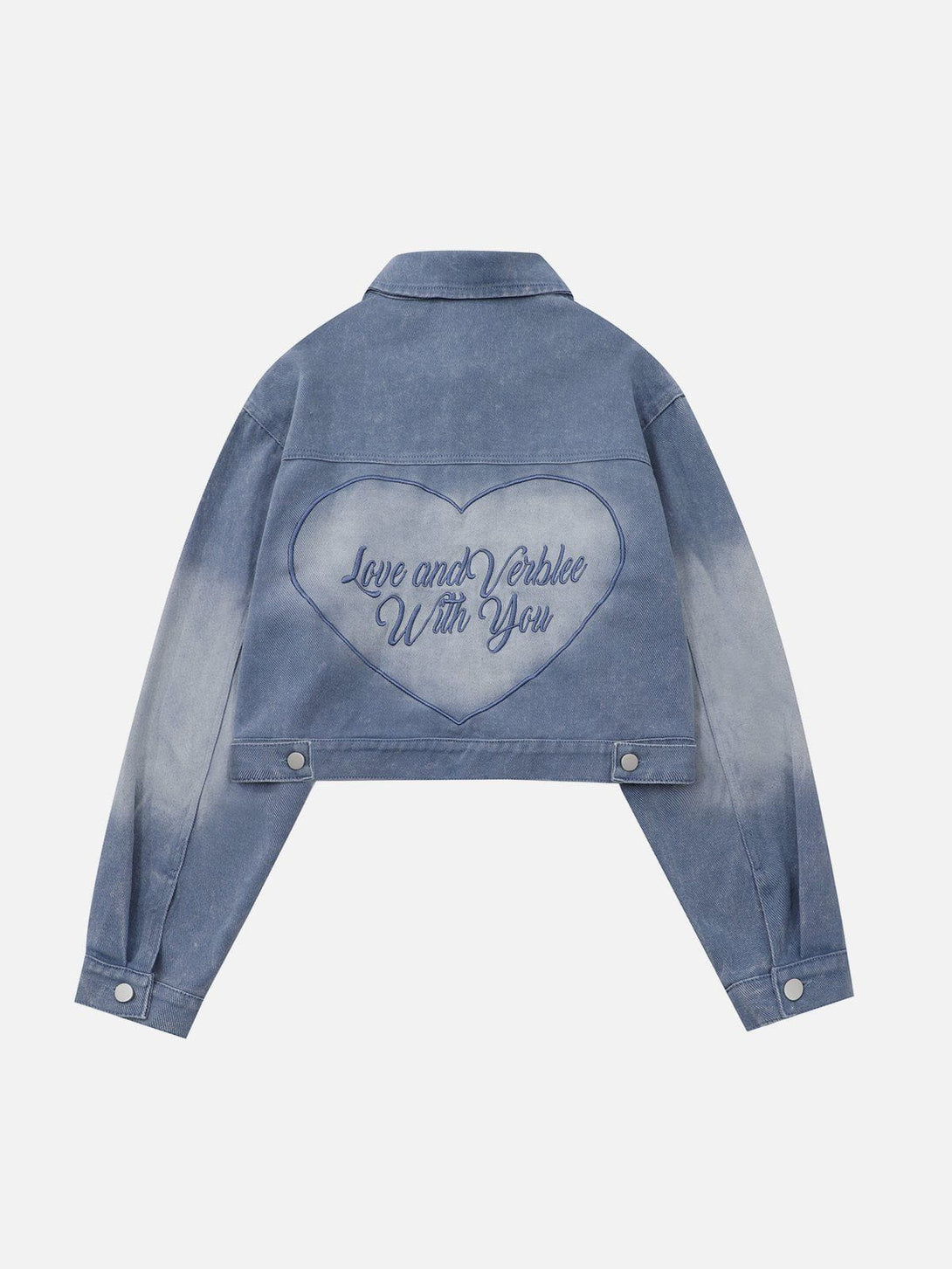 Levefly - Heart Embroidery Jacket - Streetwear Fashion - levefly.com