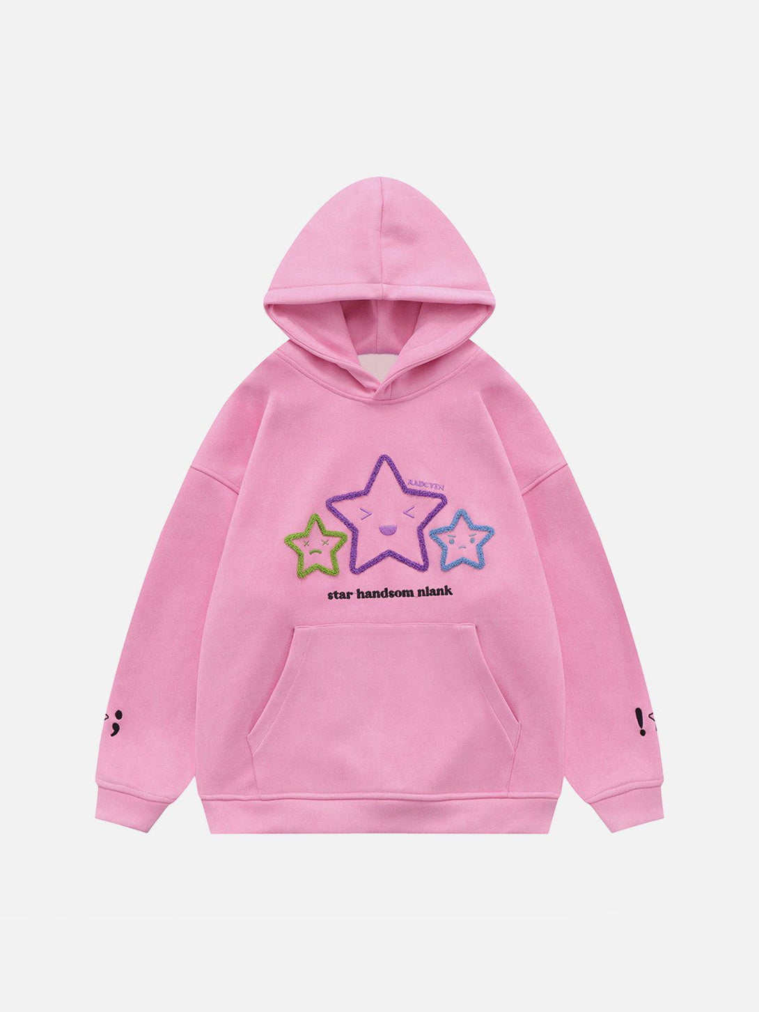 Levefly - Knitting Embroidery Star Hoodie - Streetwear Fashion - levefly.com