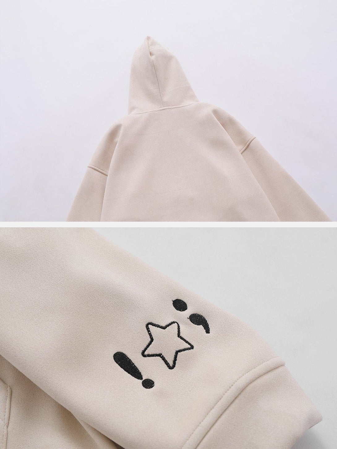 Levefly - Knitting Embroidery Star Hoodie - Streetwear Fashion - levefly.com
