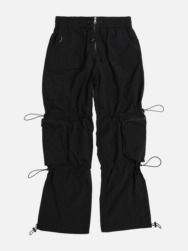 Levefly - Large Multiple Pockets Drawstring Decoration Cargo Pants - Streetwear Fashion - levefly.com