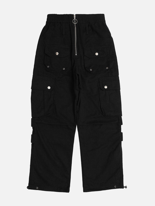 Levefly - Large Multiple Pockets Velcro Cargo Pants - Streetwear Fashion - levefly.com