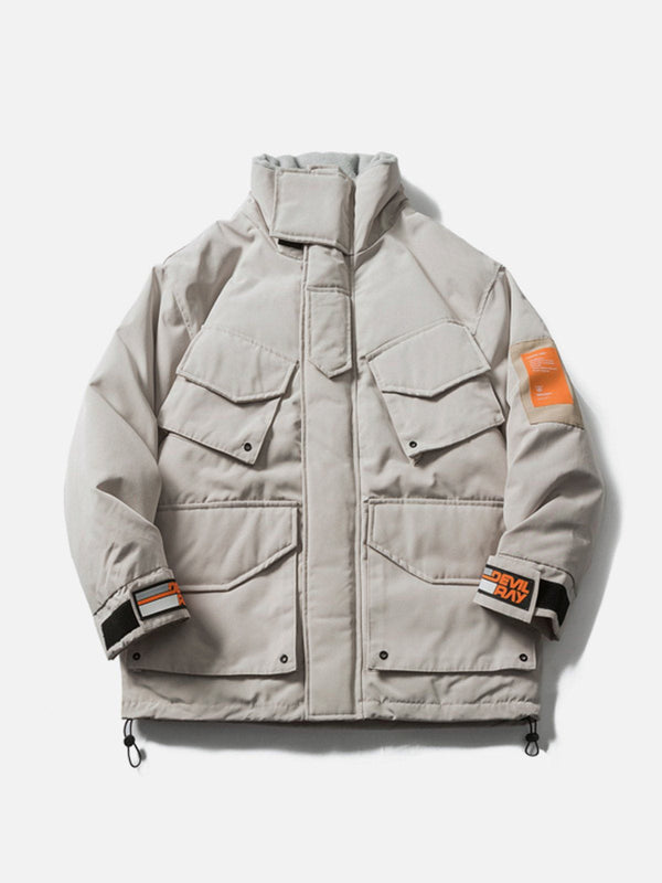 Levefly - Large Pocket Cargo Winter Coat - Streetwear Fashion - levefly.com