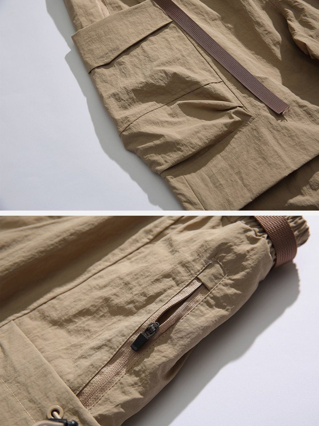 Levefly - Large Pockets Pleated Cargo Pants - Streetwear Fashion - levefly.com
