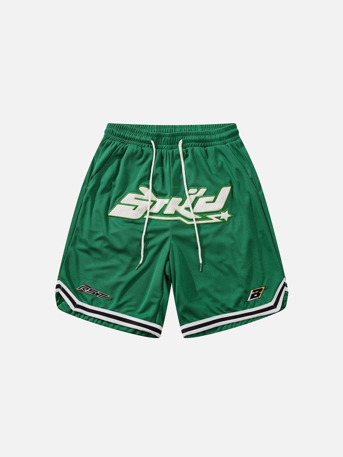 Levefly - Letter Embroidered Stripes Shorts - Streetwear Fashion - levefly.com