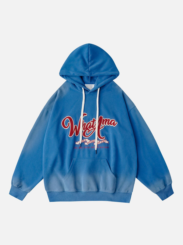 Levefly - Letter Washed Hoodie - Streetwear Fashion - levefly.com