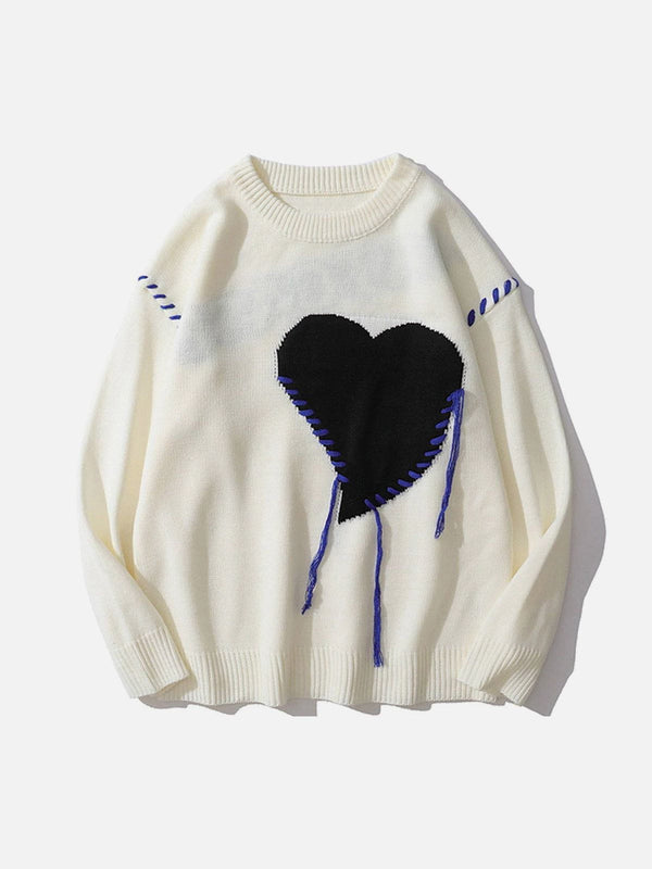 Levefly - Love Embroidered Sweater - Streetwear Fashion - levefly.com