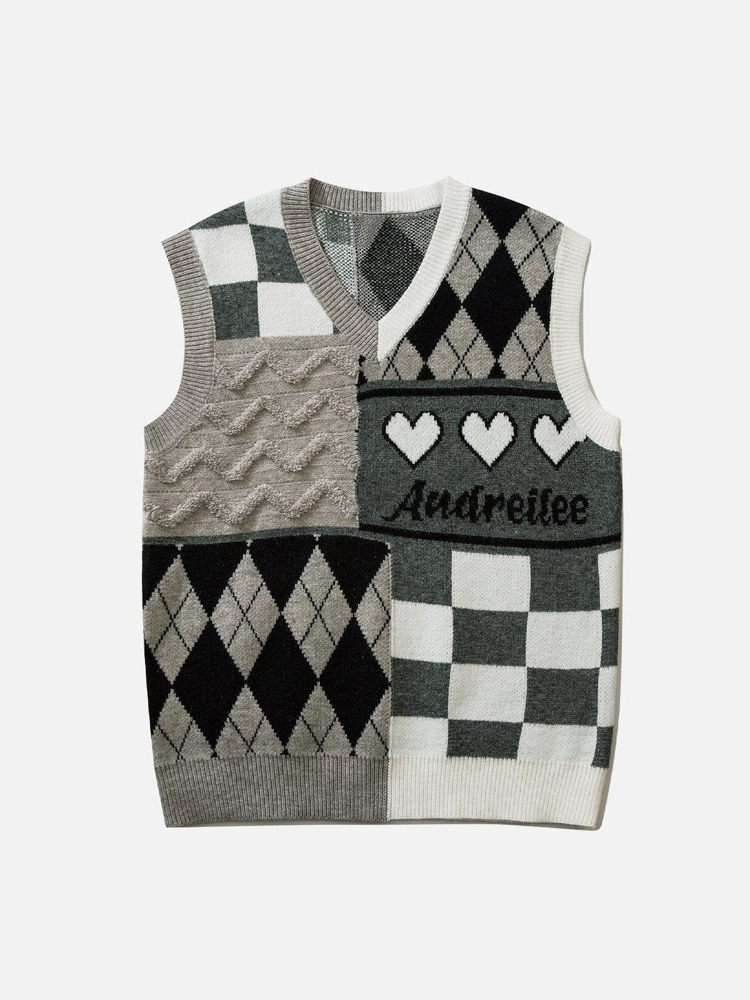 Levefly - Love Weaving Layering Style Sweater Vest - Streetwear Fashion - levefly.com