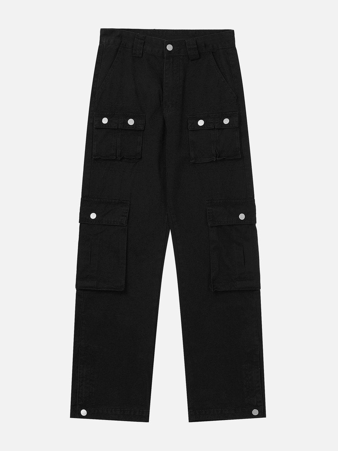 Levefly - Multi Pocket Denim Cargo Pants - Streetwear Fashion - levefly.com