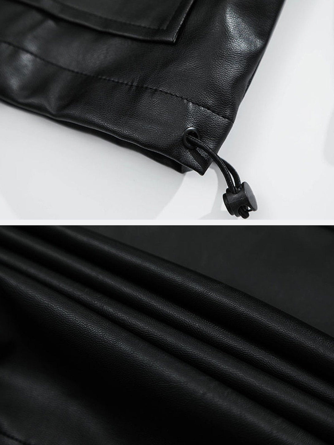 Levefly - Multi Pocket PU Jacket - Streetwear Fashion - levefly.com