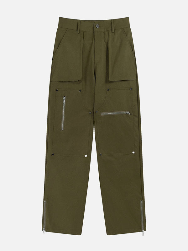 Levefly - Multiple Pockets Zipper Cargo Pants - Streetwear Fashion - levefly.com