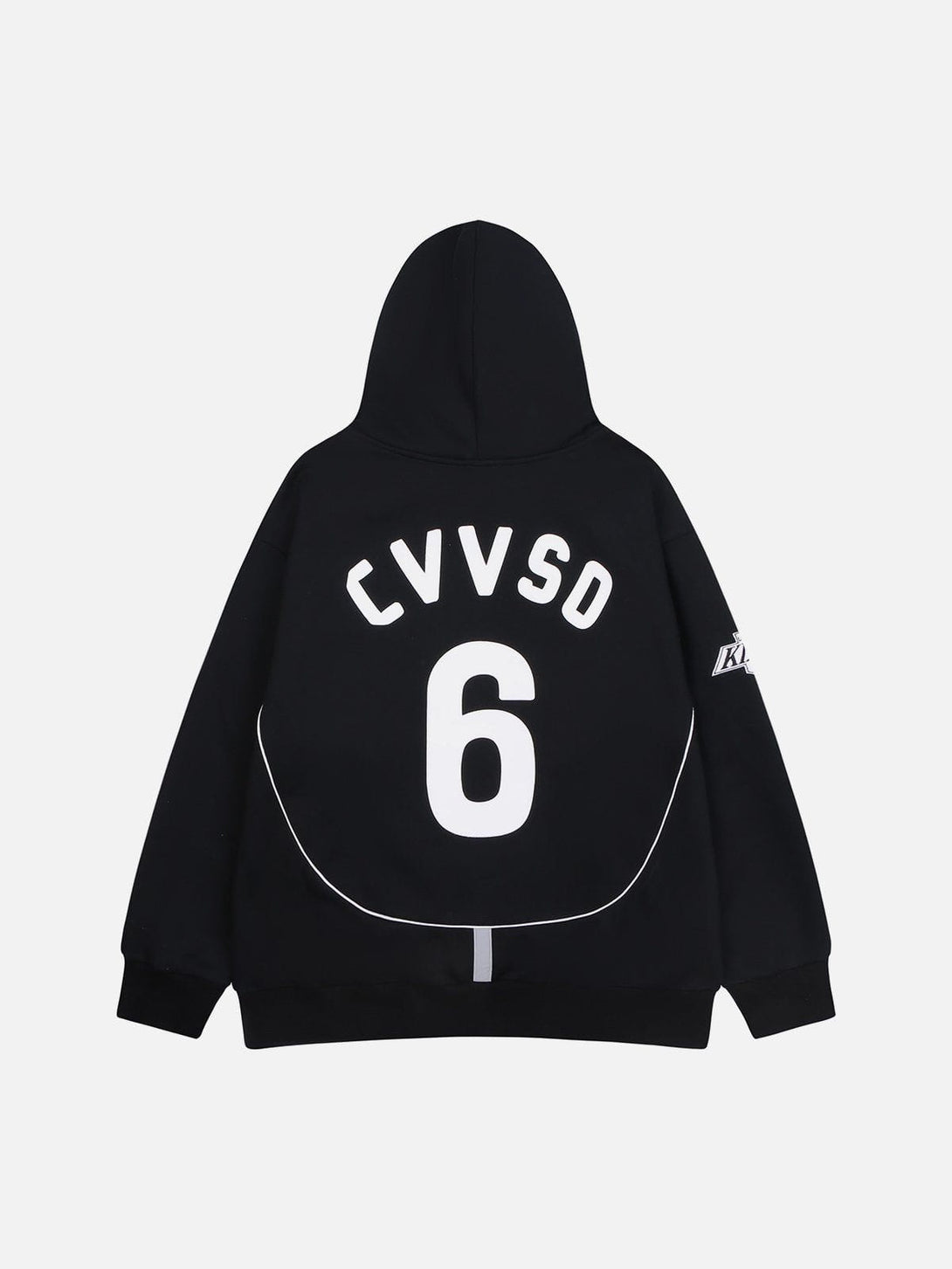 Levefly - Number Letter Print Hoodie - Streetwear Fashion - levefly.com