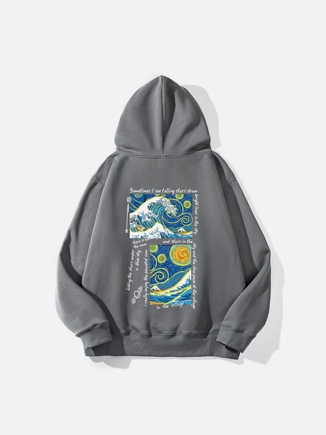 Levefly - Oil Painting Print Thick Hoodie - Streetwear Fashion - levefly.com