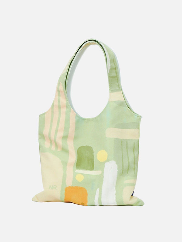 Levefly - Oil Print Canvas Bag - Streetwear Fashion - levefly.com