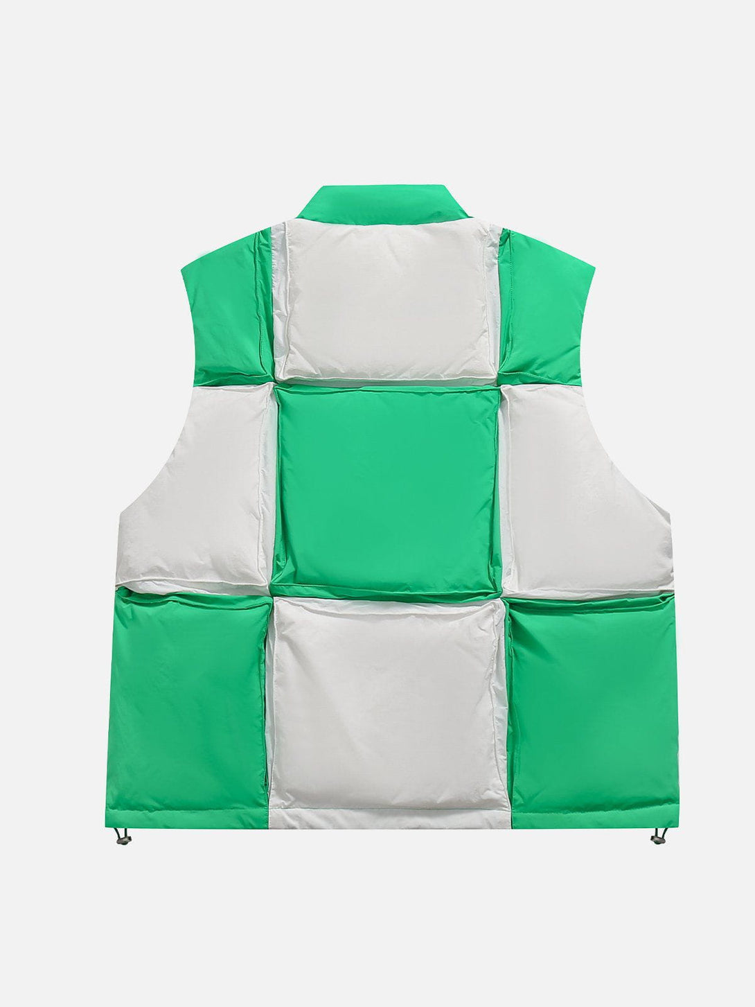 Levefly - PLAID Color Blocking Down Gilet - Streetwear Fashion - levefly.com