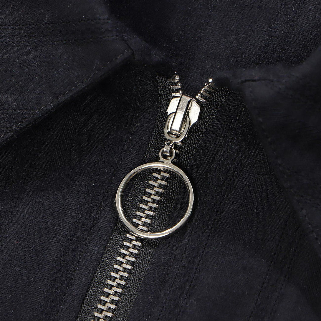 Levefly - Paneled Sleeves Slim Fit Jacket - Streetwear Fashion - levefly.com