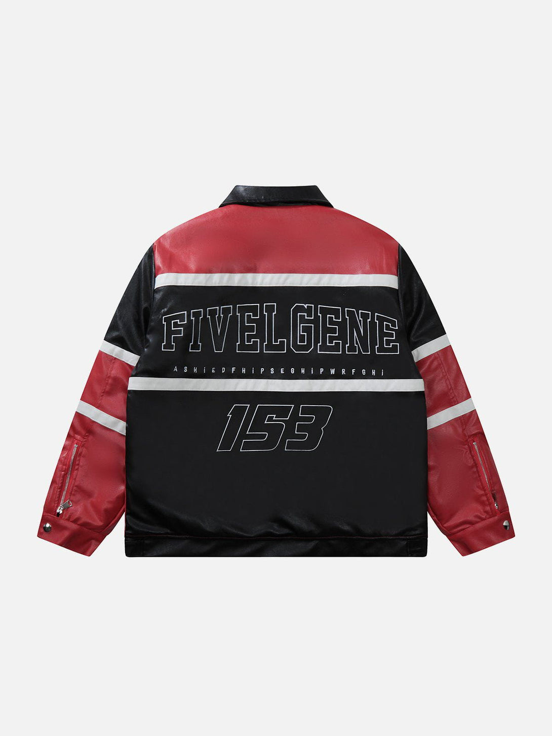 Levefly - Patchwork Embroidered Leather Jacket - Streetwear Fashion - levefly.com